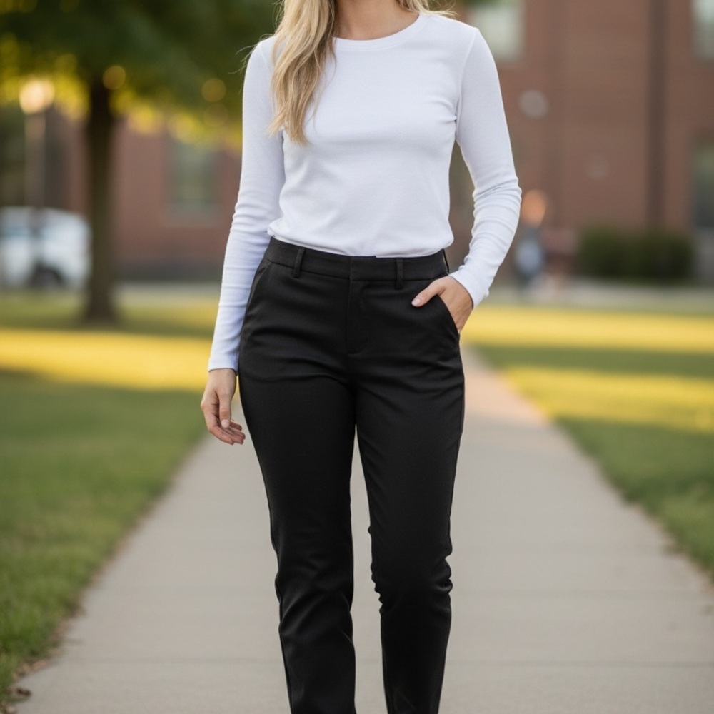 Old Navy Women's Black Straight Leg Pants